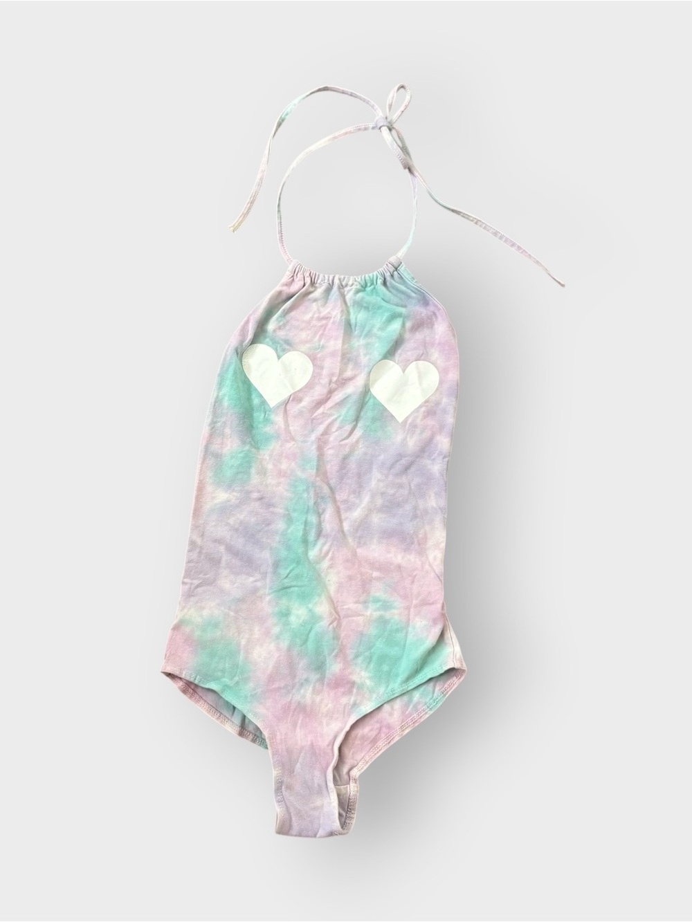 Lola Lora MYVL Heart Pastel Tiedye Halter Bodysuit - Festival